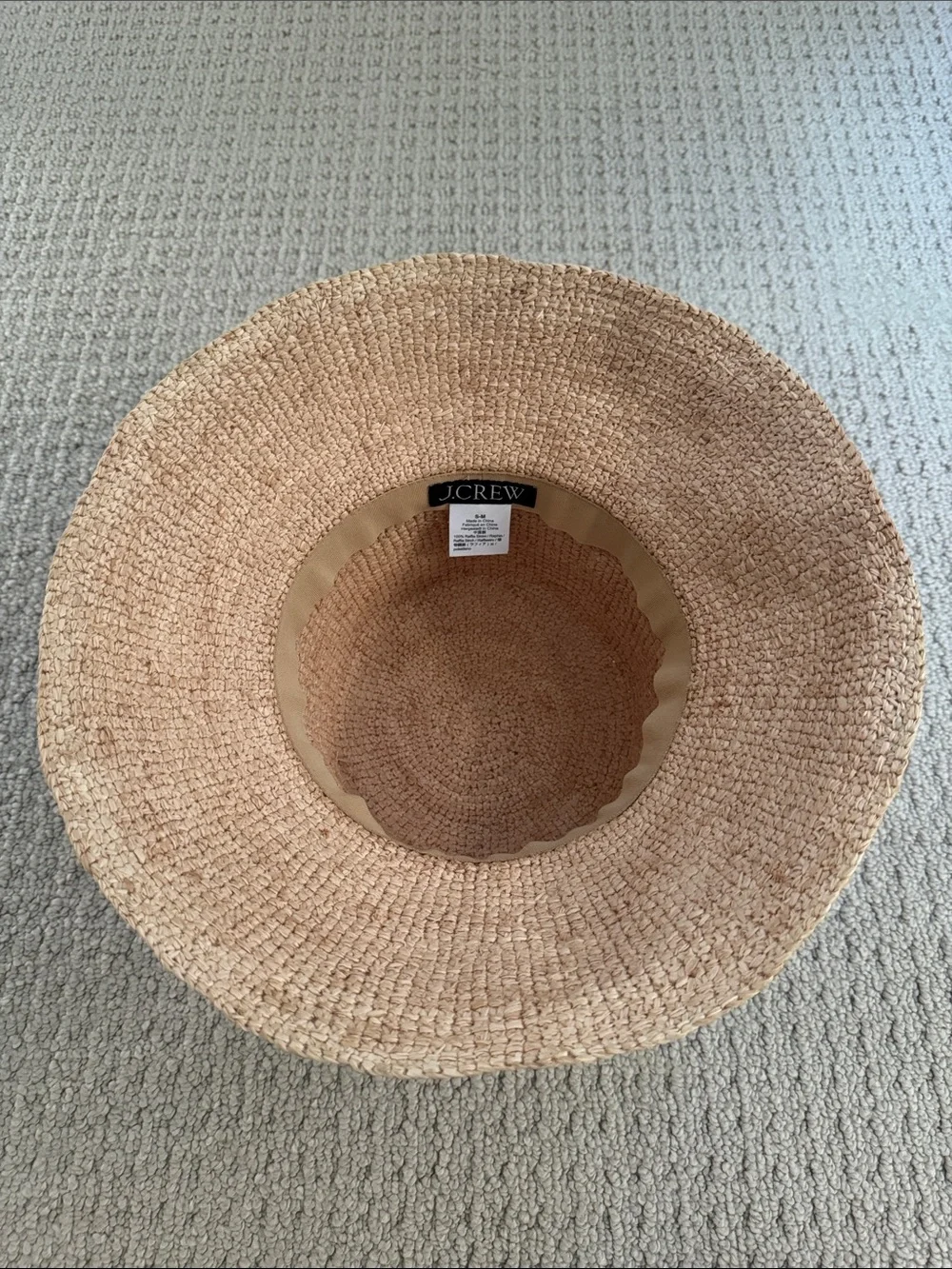 jcrew wide brim raffia bucket hat - Picture 4 of 9